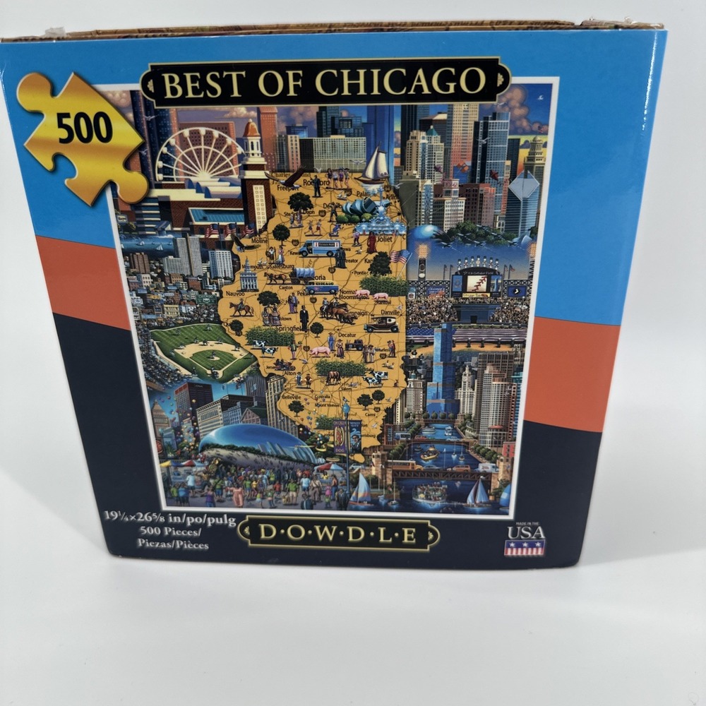 Dowdle jigsaw puzzle;  Best of Chicago;  500 pcs‎